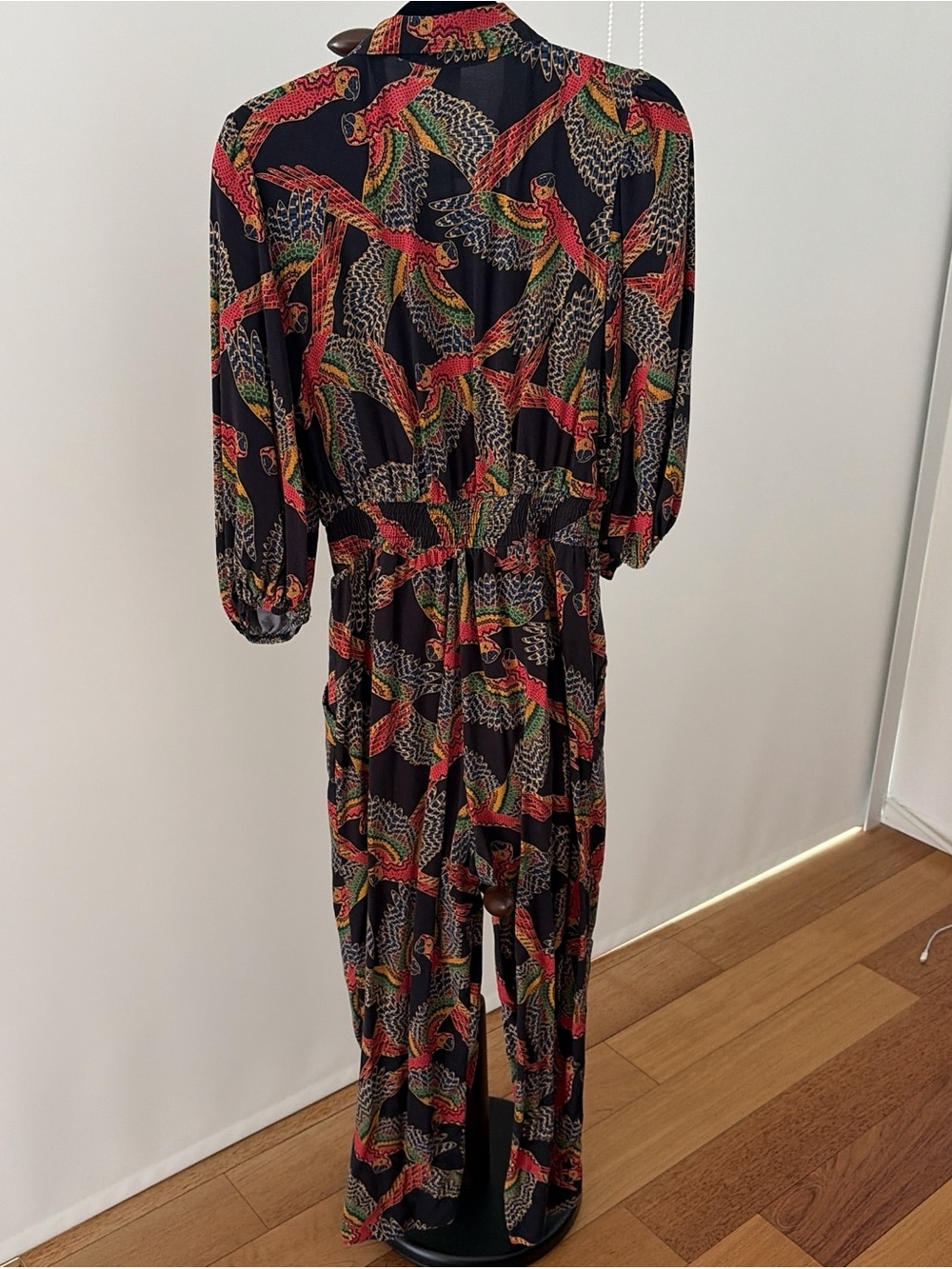 Farm Rio Black Jumpsuit with Multicolor Print - Picture 3 of 6